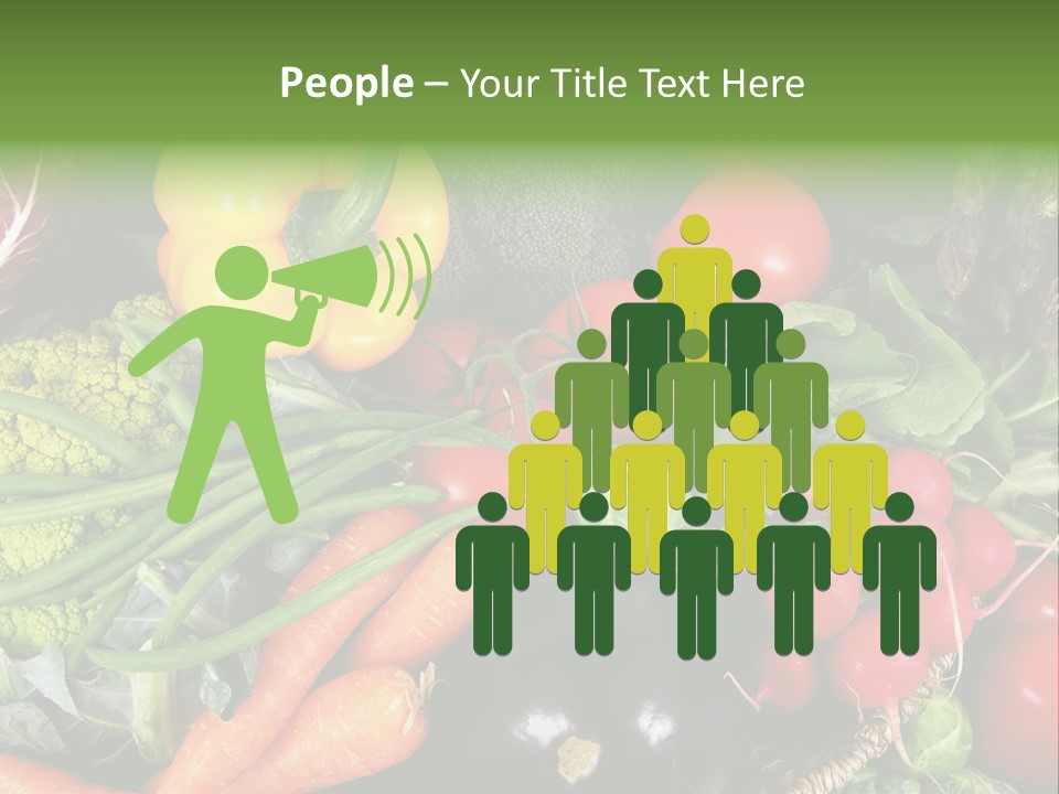 Spinach Radish Cuisine PowerPoint Template