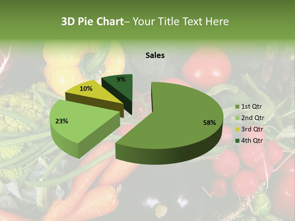 Spinach Radish Cuisine PowerPoint Template
