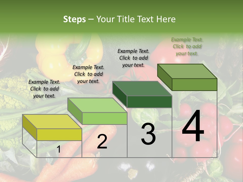 Spinach Radish Cuisine PowerPoint Template