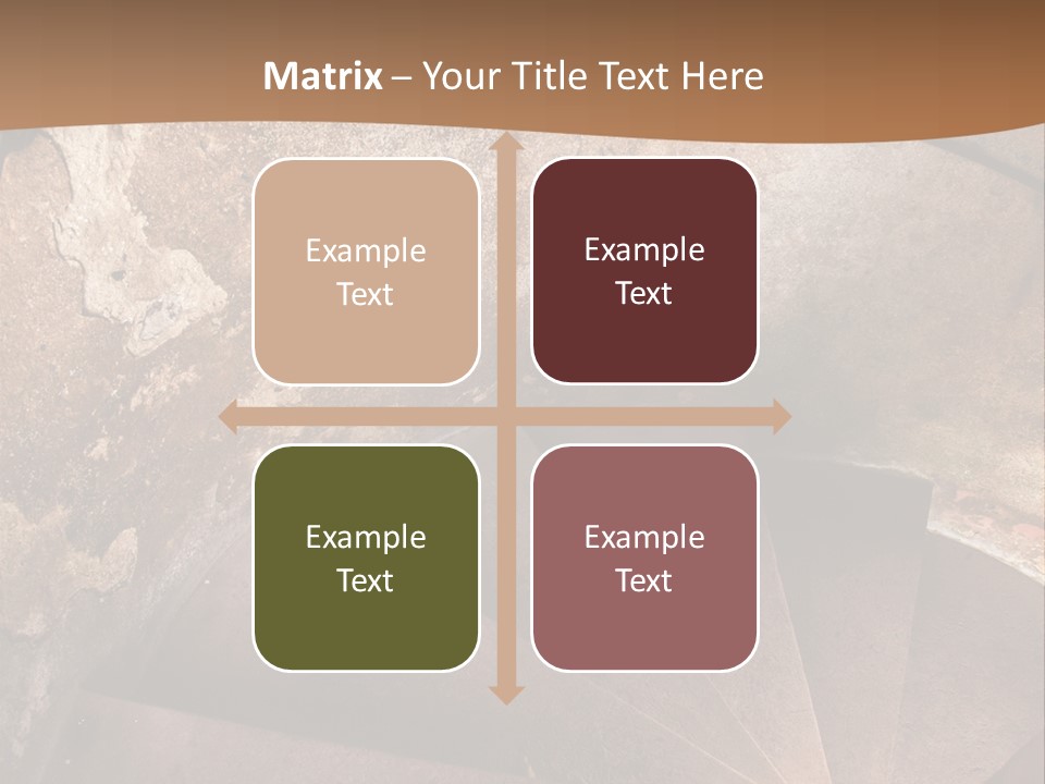 Holiday Stair Window PowerPoint Template