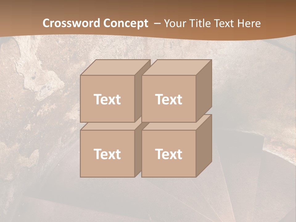 Holiday Stair Window PowerPoint Template