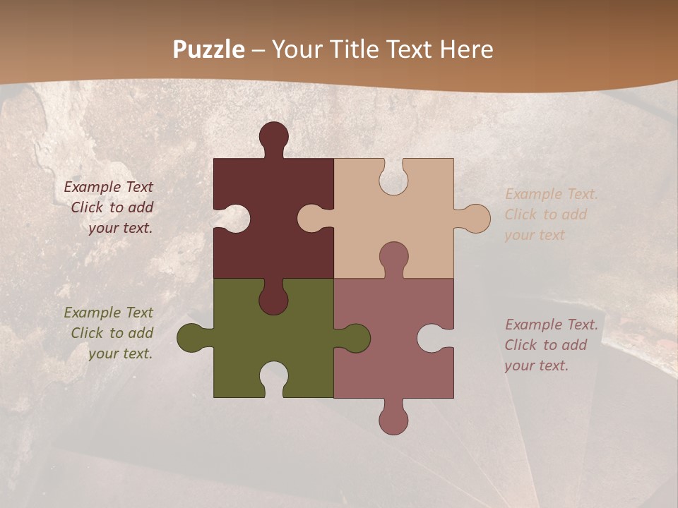 Holiday Stair Window PowerPoint Template