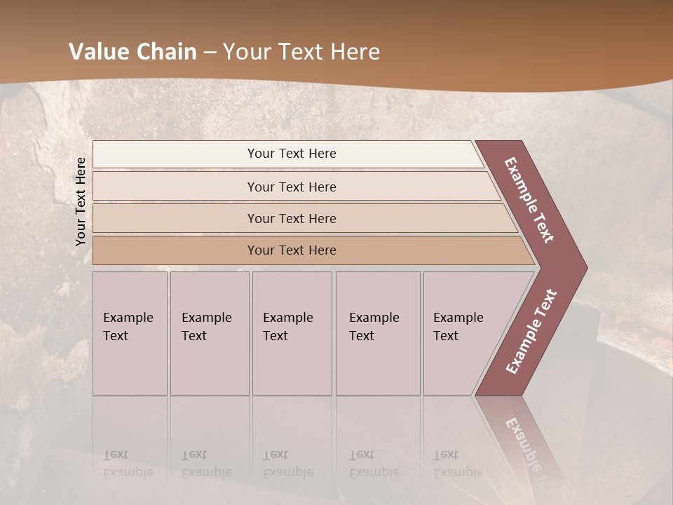 Holiday Stair Window PowerPoint Template