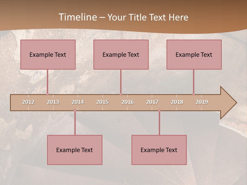 Holiday Stair Window PowerPoint Template