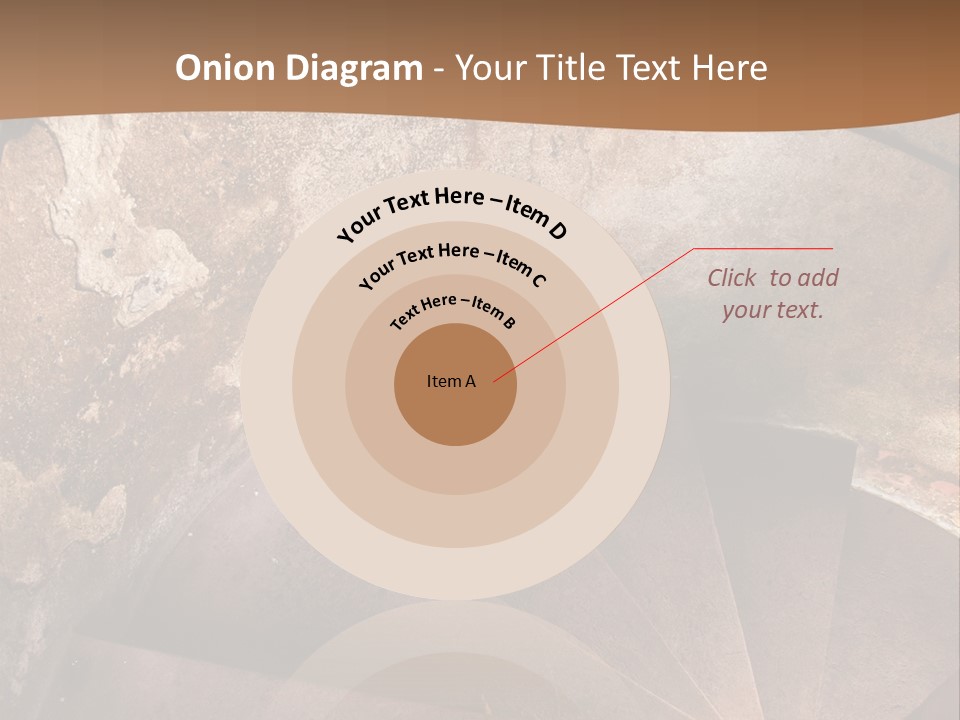Holiday Stair Window PowerPoint Template