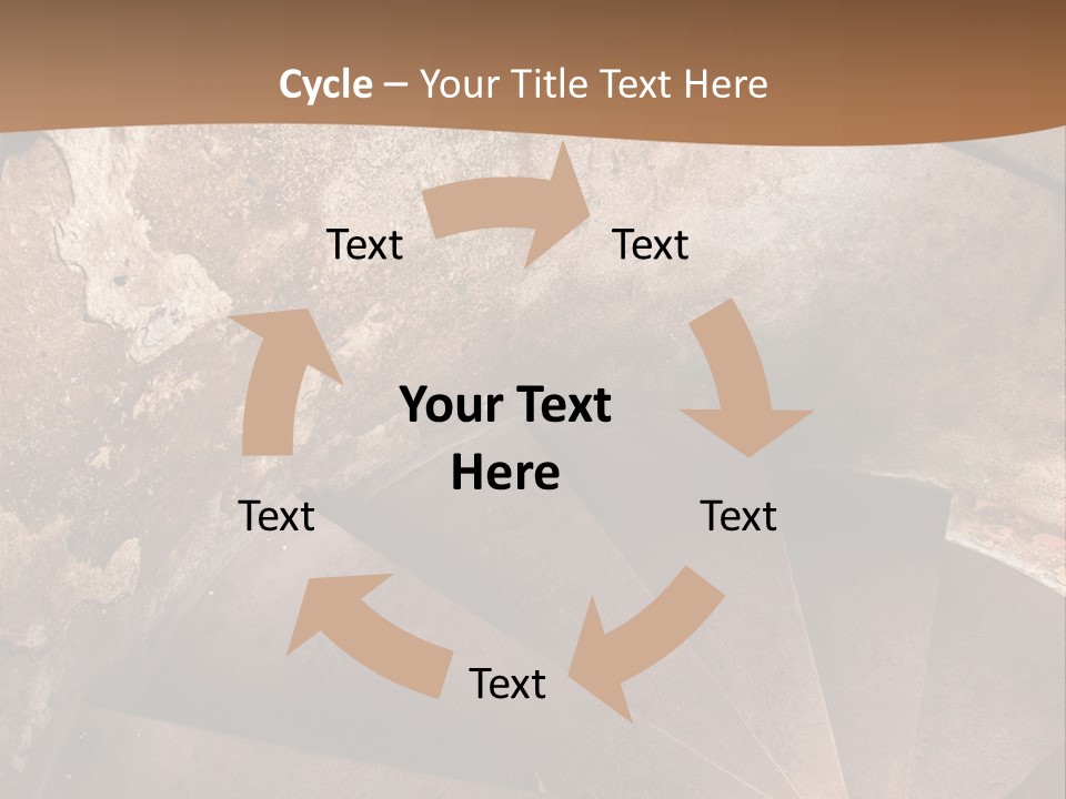 Holiday Stair Window PowerPoint Template