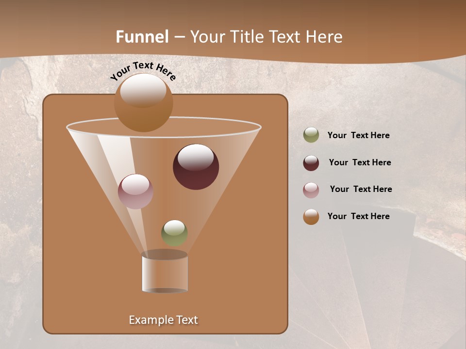 Holiday Stair Window PowerPoint Template