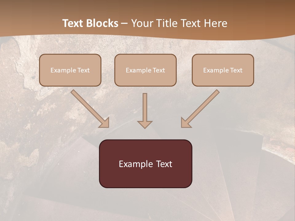 Holiday Stair Window PowerPoint Template