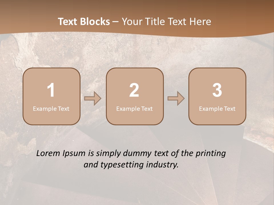 Holiday Stair Window PowerPoint Template