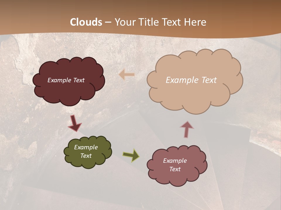 Holiday Stair Window PowerPoint Template