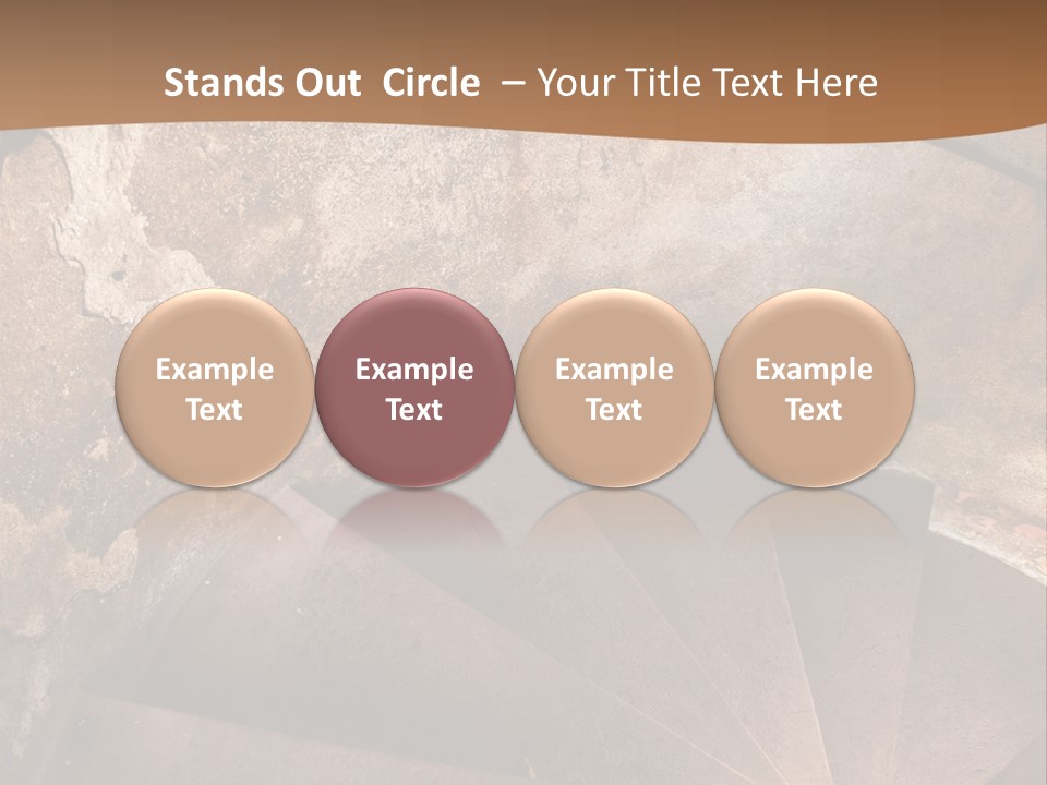 Holiday Stair Window PowerPoint Template