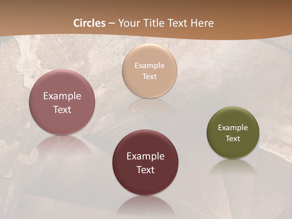 Holiday Stair Window PowerPoint Template