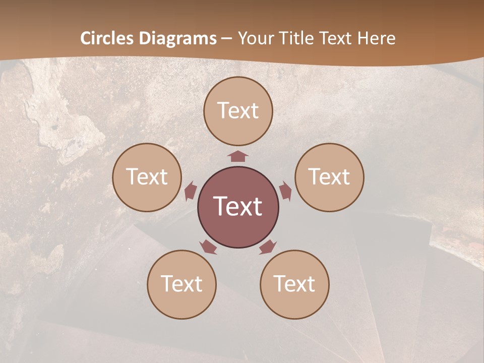 Holiday Stair Window PowerPoint Template