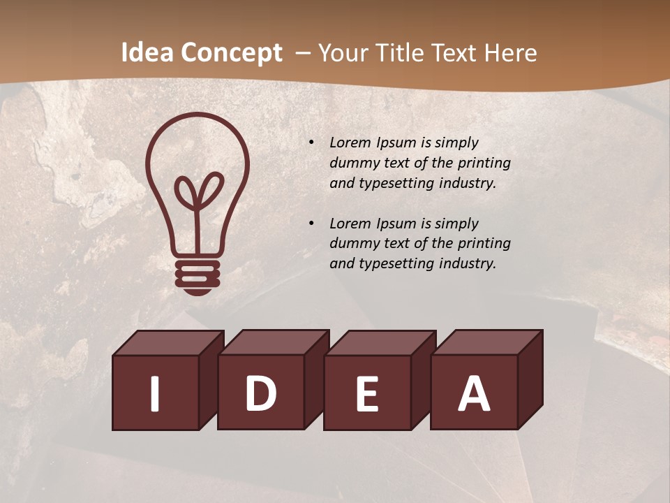 Holiday Stair Window PowerPoint Template