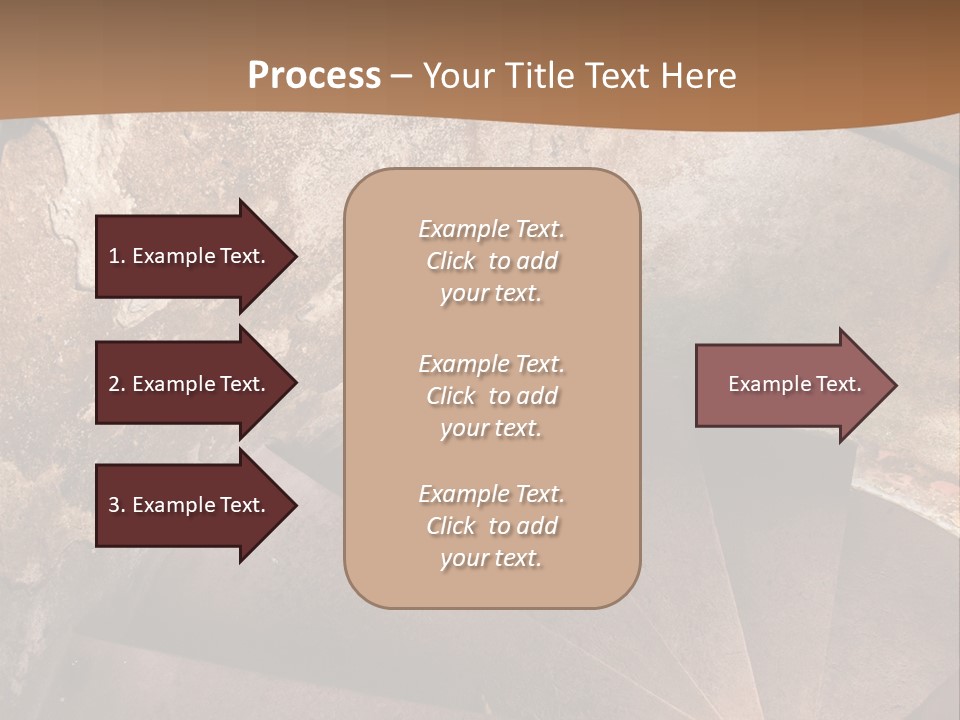 Holiday Stair Window PowerPoint Template