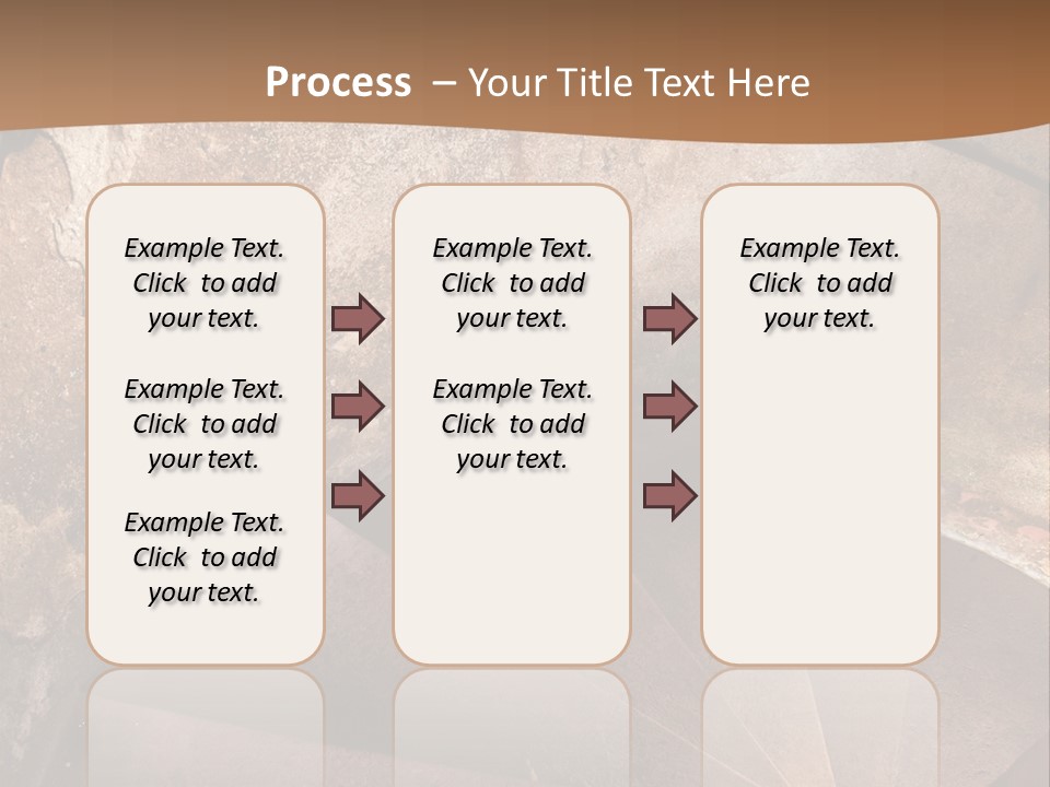 Holiday Stair Window PowerPoint Template