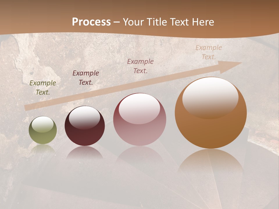 Holiday Stair Window PowerPoint Template