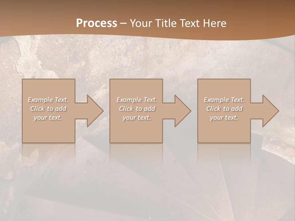 Holiday Stair Window PowerPoint Template