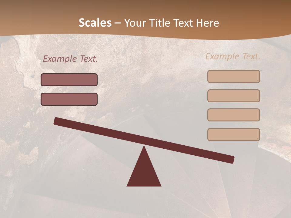 Holiday Stair Window PowerPoint Template