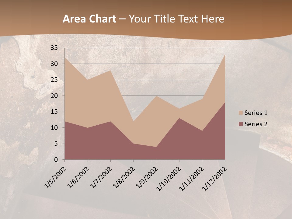 Holiday Stair Window PowerPoint Template