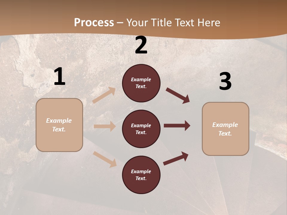 Holiday Stair Window PowerPoint Template