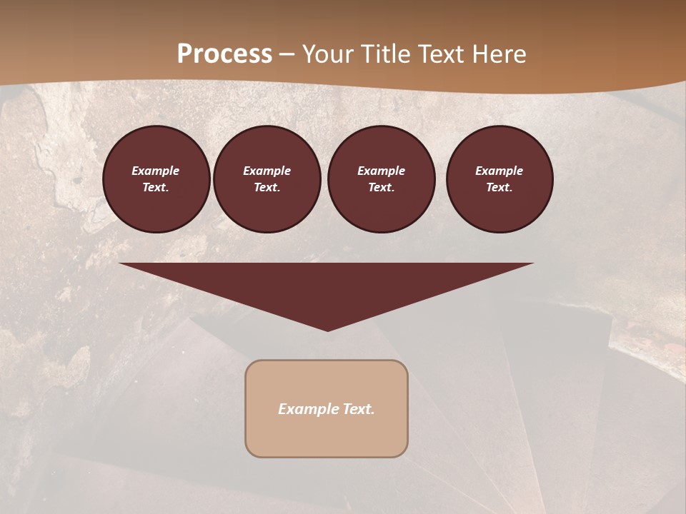 Holiday Stair Window PowerPoint Template
