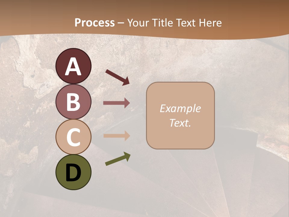 Holiday Stair Window PowerPoint Template