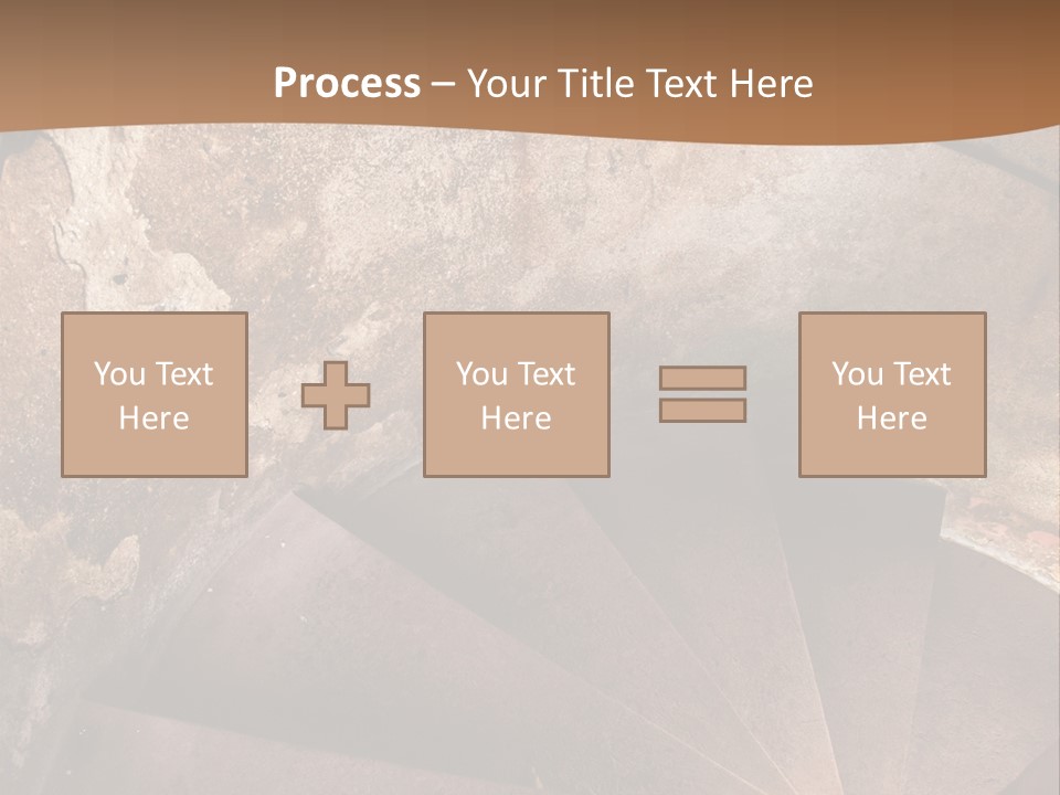 Holiday Stair Window PowerPoint Template
