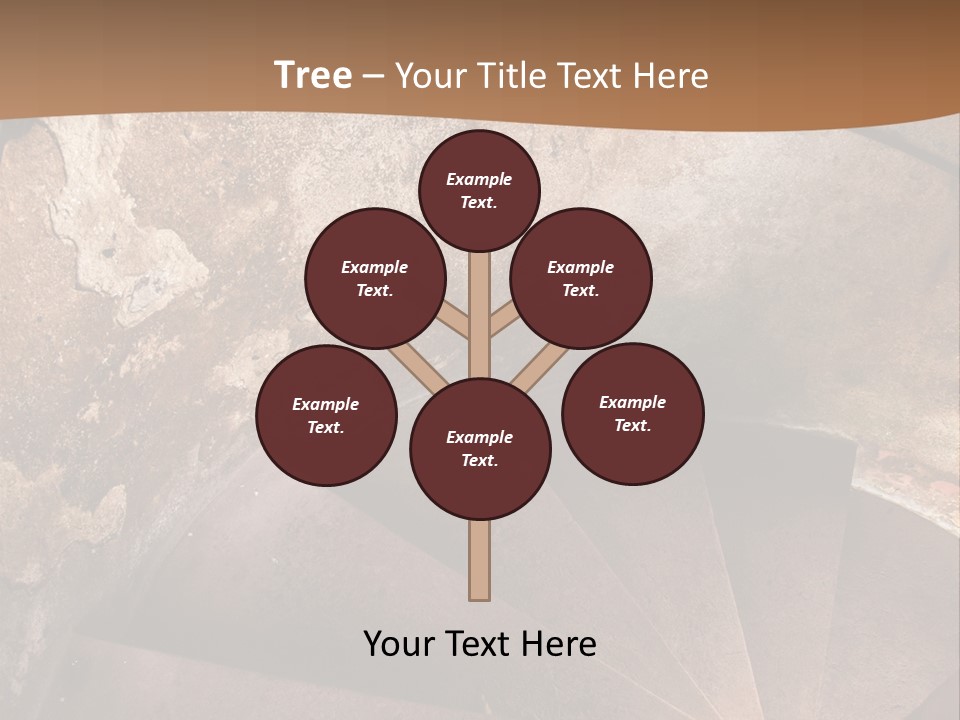 Holiday Stair Window PowerPoint Template