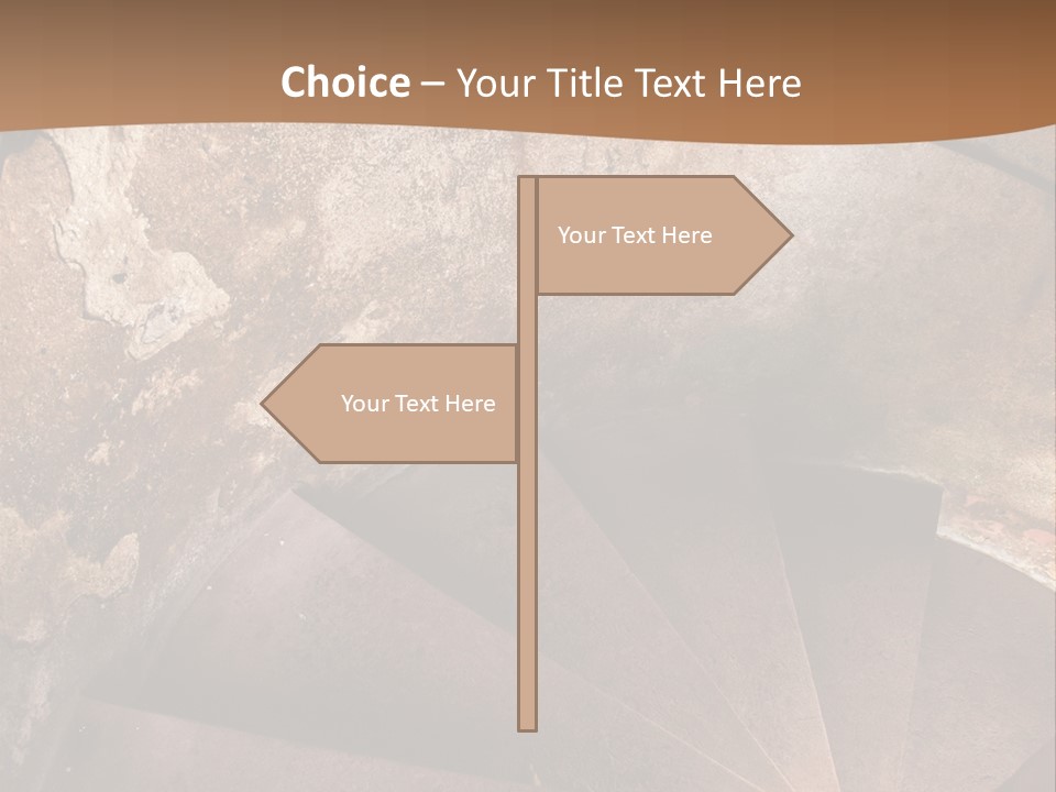 Holiday Stair Window PowerPoint Template