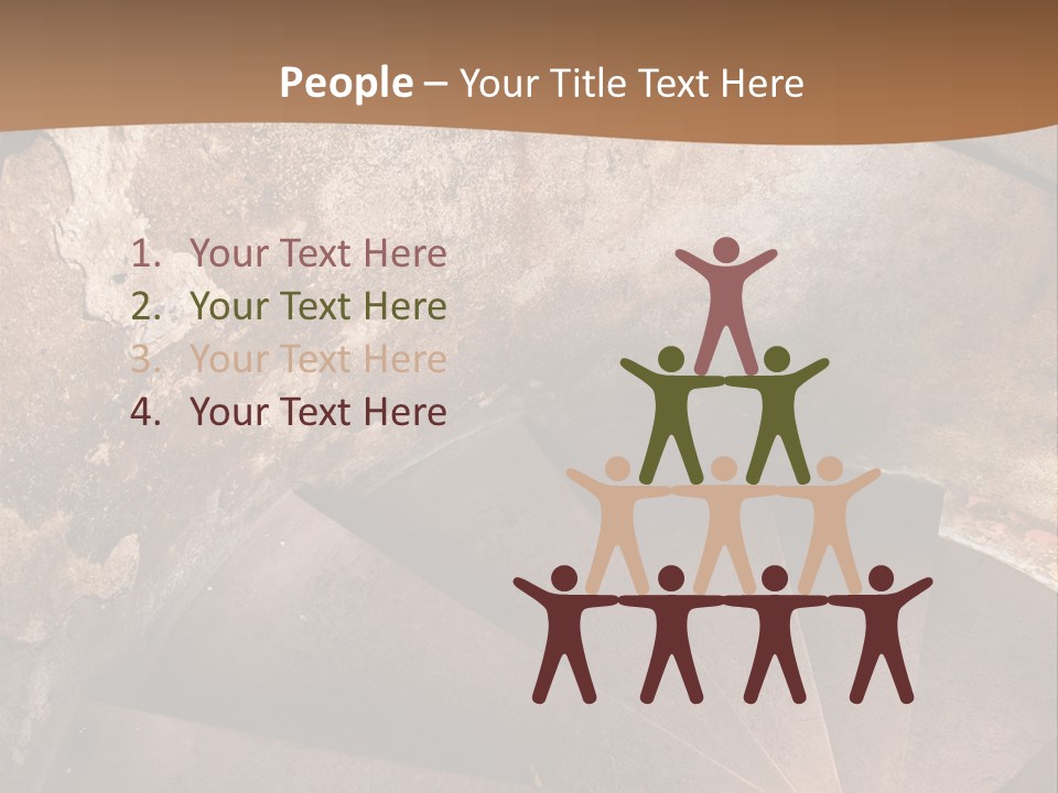 Holiday Stair Window PowerPoint Template