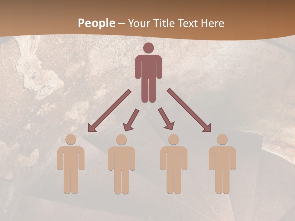 Holiday Stair Window PowerPoint Template