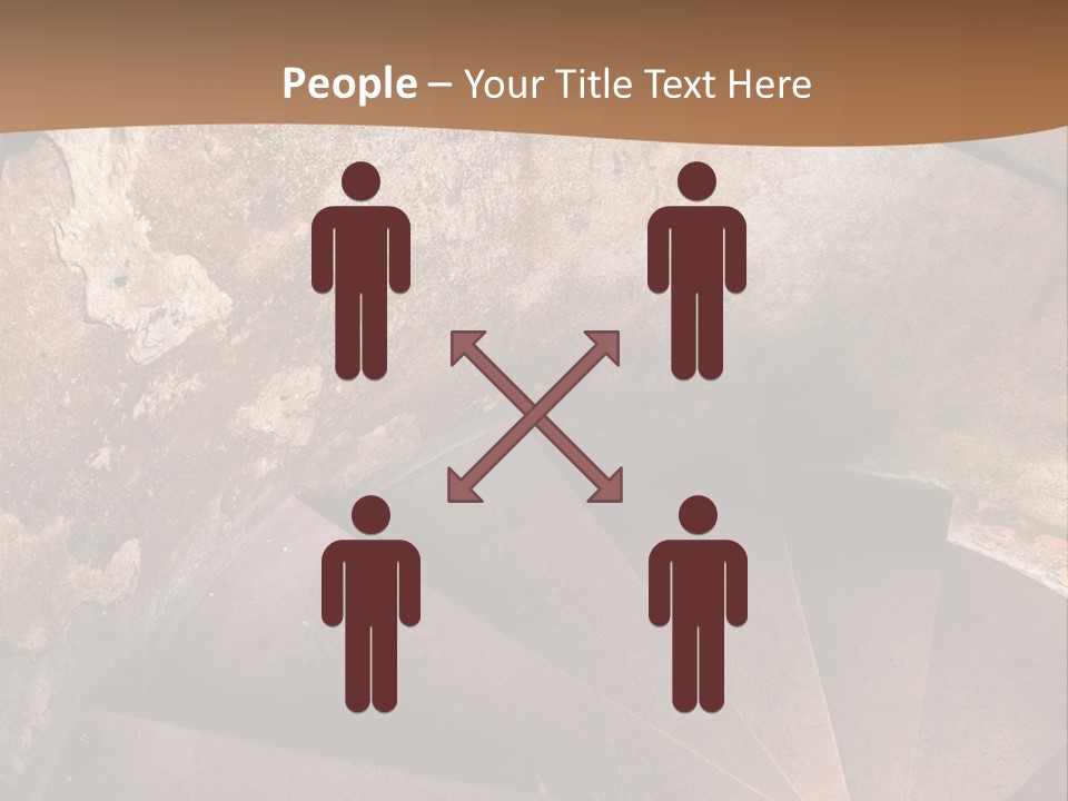 Holiday Stair Window PowerPoint Template