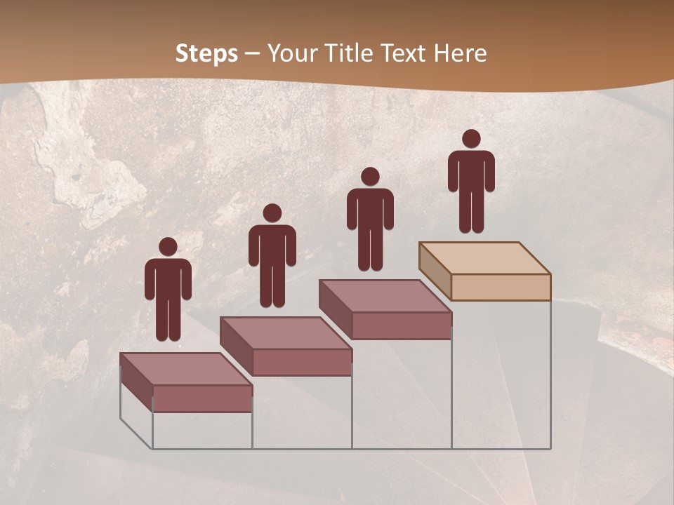 Holiday Stair Window PowerPoint Template