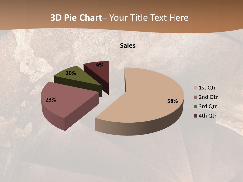 Holiday Stair Window PowerPoint Template