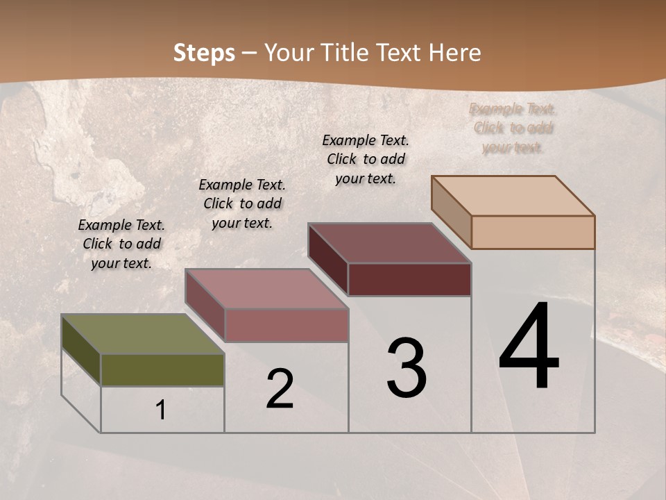 Holiday Stair Window PowerPoint Template