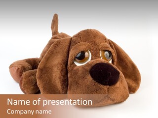 Teddie Puppy Baby PowerPoint Template