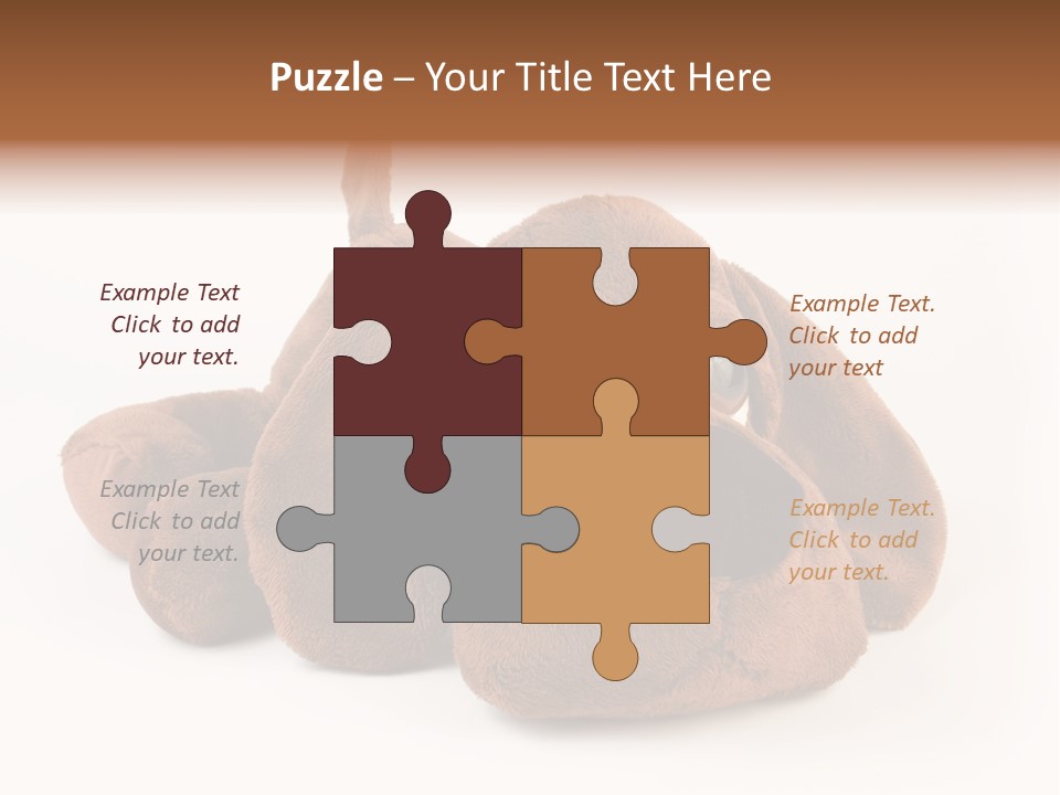 Teddie Puppy Baby PowerPoint Template