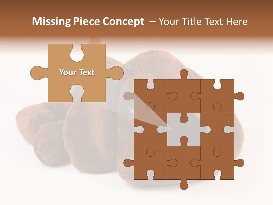 Teddie Puppy Baby PowerPoint Template