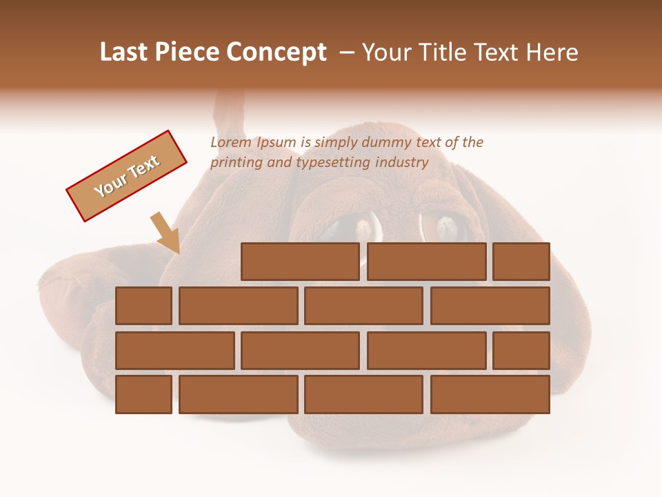 Teddie Puppy Baby PowerPoint Template