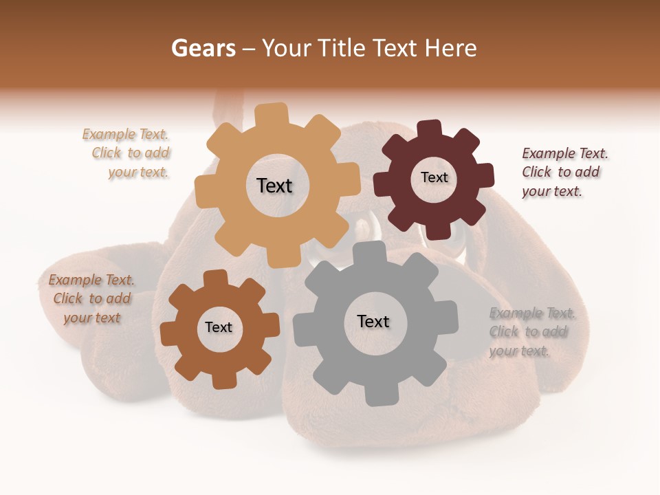 Teddie Puppy Baby PowerPoint Template