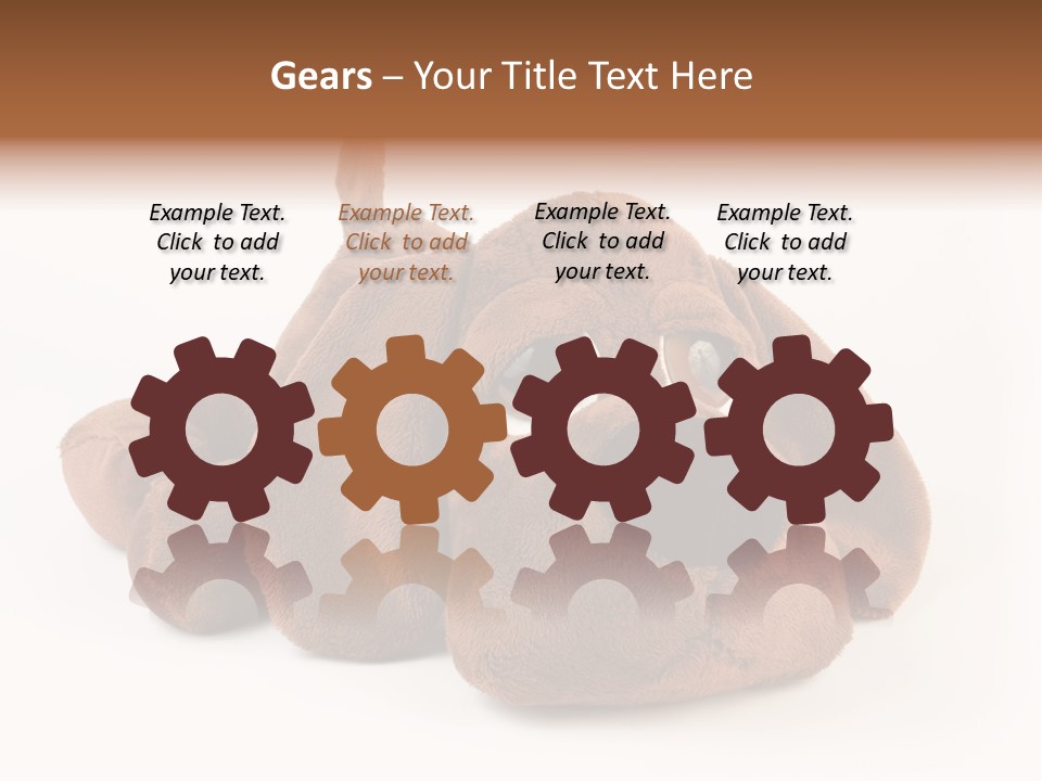 Teddie Puppy Baby PowerPoint Template