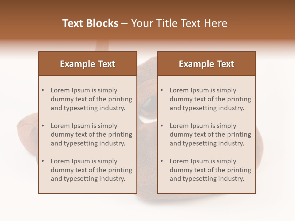 Teddie Puppy Baby PowerPoint Template