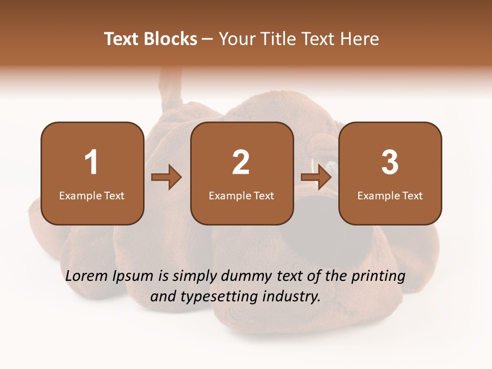 Teddie Puppy Baby PowerPoint Template