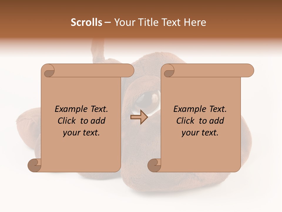 Teddie Puppy Baby PowerPoint Template