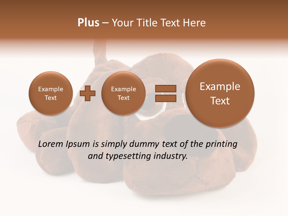 Teddie Puppy Baby PowerPoint Template