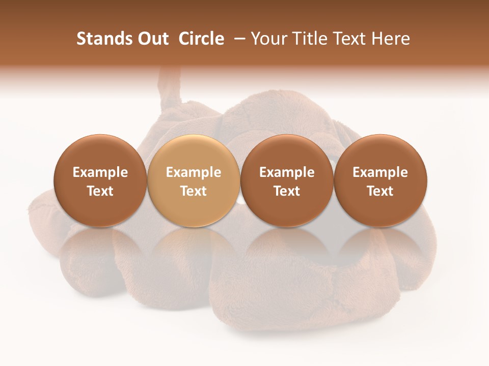 Teddie Puppy Baby PowerPoint Template