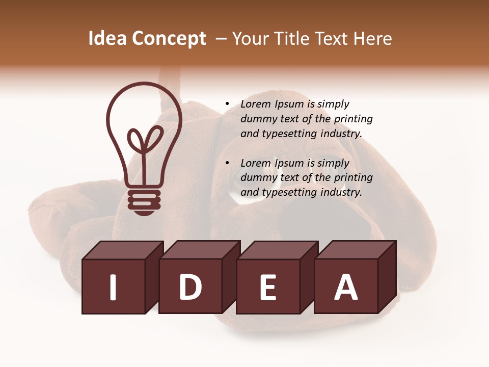 Teddie Puppy Baby PowerPoint Template