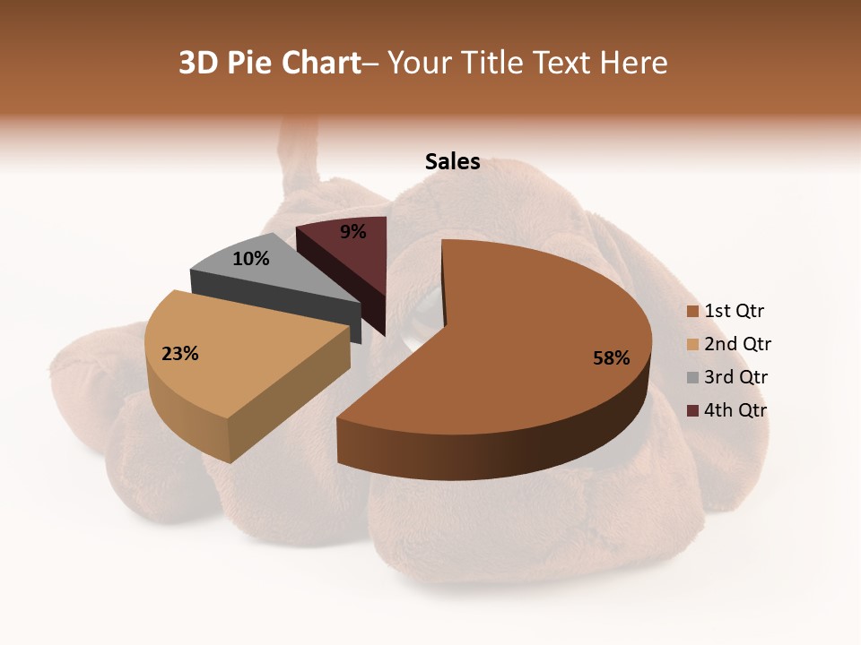 Teddie Puppy Baby PowerPoint Template