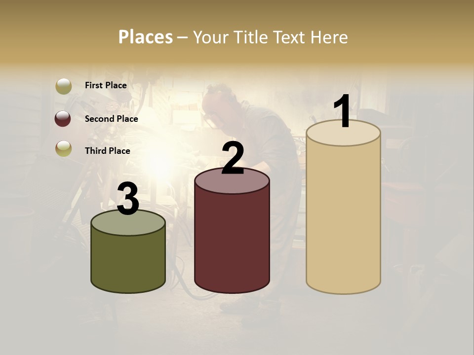 Heat Light Cylinder PowerPoint Template